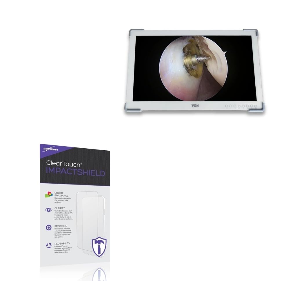 BoxWave Screen Protector Compatible With FSN FS-A2702DS (27 in) - ClearTouch ImpactShield (2-Pack), Impenetrable Screen Protector Flexible Film