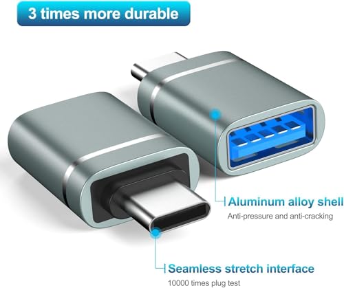Image of rts 3 Pack High-Speed Data Transfer USB 3.0 Type C OTG Adaptor Compatible with Smartphone Laptops MacBook Tablets Chargers Notebook iPad iPhone17 16 15, Samsung Galaxy S26 S25 and More Type C Devices