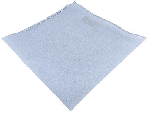 TigerTie - feines Chiffon Einstecktuch in hellblau Uni - Tuch Größe 30 x 30 cm