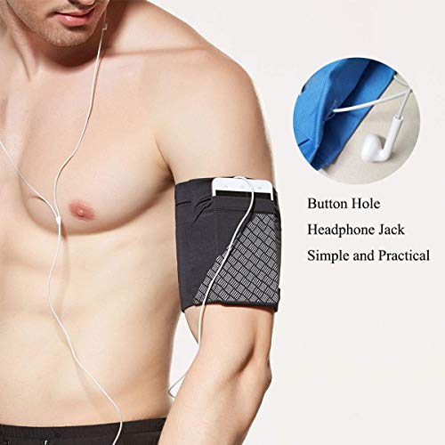 Ailzos Cell Phone Armband For Running, Universal Sports Armband For Phones Under 6", Exercise Arm Holder For Running, Gym Workouts For Iphone X/8/7/6S Plus, Samsung Galaxy S9/8/7/6 Edge, (Black,S) #TOP3