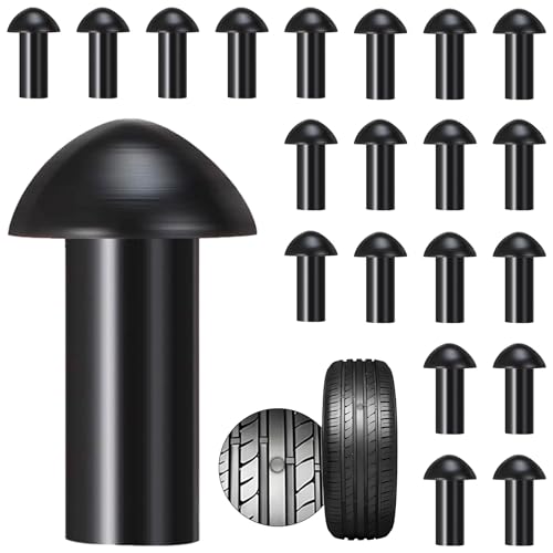 Image of Richcat Replacement Mushroom Plugs for tubeless Tire Puncture Repair kit,for Motorcycles, Cars, Trucks, ATVs and Tractors(20 Plugs)
