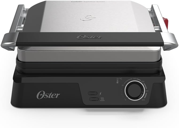 Grill Elétrico Multiuso Inox Oster 2 em 1-220V