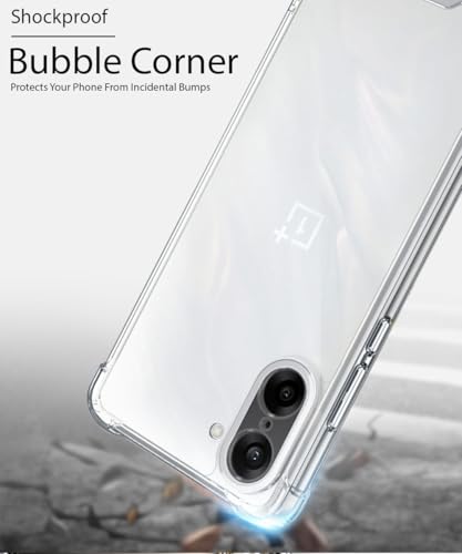 Image of WOW IMAGINE Clear Back Cover Case for 1+ OnePlus Nord CE 5 5G | Shockproof Soft TPU Case | Cushioned Edges for Ultimate Protection Back Cover Case - Transparent