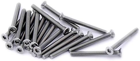 M3 (3mm x 40mm) TX Socket Countersunk Machine Screw (Bolt) - Stainless Steel (A2) (Pack of 20)