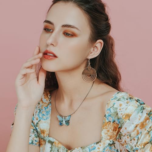 Coolkin 12 Pairs Boho Vintage Geometric Round Earrings Wooden Leather Earrings Ethnic Style Vintage Sunflower Earrings Christmas Earrings For Women thumb #5