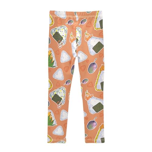 ZZKKO Girls Leggings Asian Food Toddler Girls Clothes Leggings for Girls Toddler Girls Leggings 3-4T2