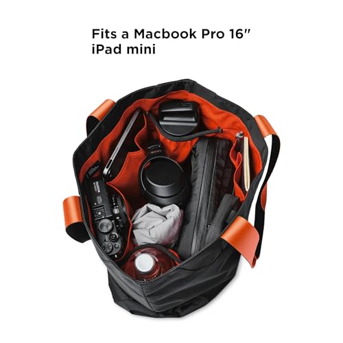 ALPAKA Elements Tote Bag and HUB Carabiner (L) - Travel Totes with Lightweight, Foldable, Self-Standing, 8 Internal Pockets; Quick Release Keychain with Magnetic Belt Clip - EDC Carabiner for Keys.3