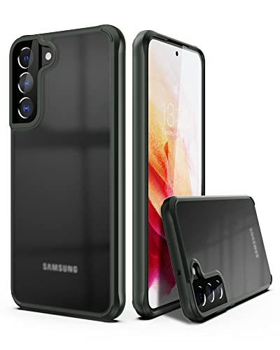 CaseBorne ArmadilloTek S Compatible with Samsung Galaxy S22+Plus 5G Case, [Military Grade Drop Tested] Translucent Matte Hard Back with Soft Edge- Matte Black