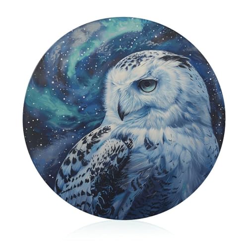 Arctic Owl �J�b�e�B���O�{�[�h ���E���h�����K���X �܂Ȕ� ���ɋ��������u���b�N �L�b�`���p ����~�߃J�b�e�B���O�}�b�g �� �ʕ� ��� 7.9�C���`