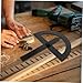 Yardenfun Carpentry Miter Measuring Tool Circular Saw Guide Protractor Swing Arm Ruler for 0-180° Angle Measurement