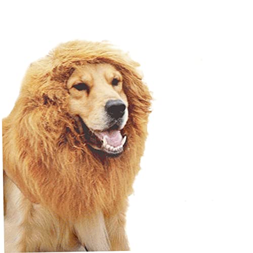 NOLITOY Perucas Sintéticas Roupas Para Cães De Leão Para Cachorro Cachorro De Estimação Perucas De L