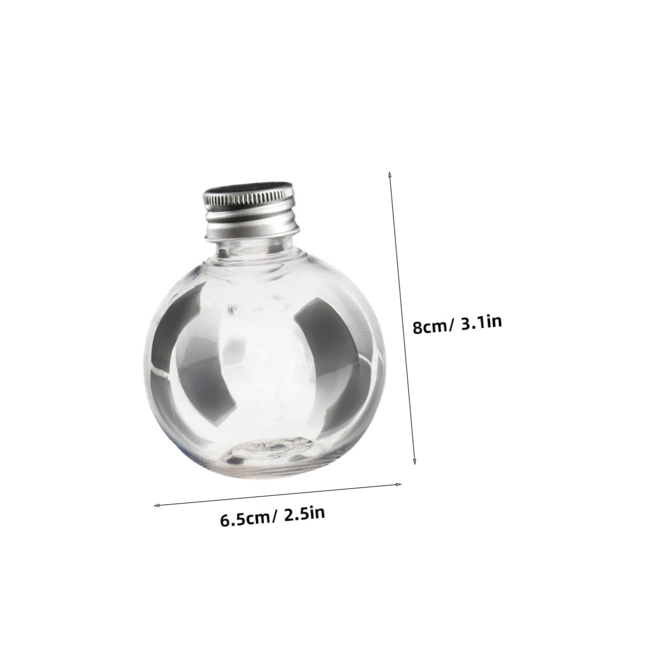 STOBAZA 150ml Pet Plastic Bulb Bottles Continuous Spray Mini Containers Storage for Candy Decor 20pcs Pack Random Color