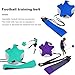 Meideli Soccer Kick Trainer Football Kick Trainer Solo Soccer Training Accessories with Wear Resistant Adjustable Waist Belt Kids Football Training Tool Cyan
