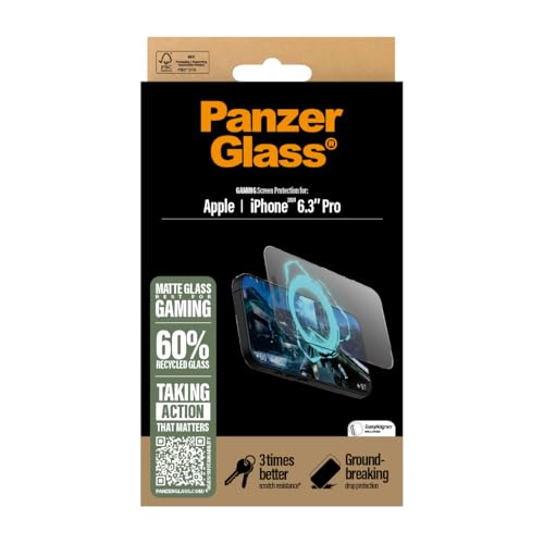 Protection d'écran mate PanzerGlass iPhone 16 Pro 6,3" 2024
