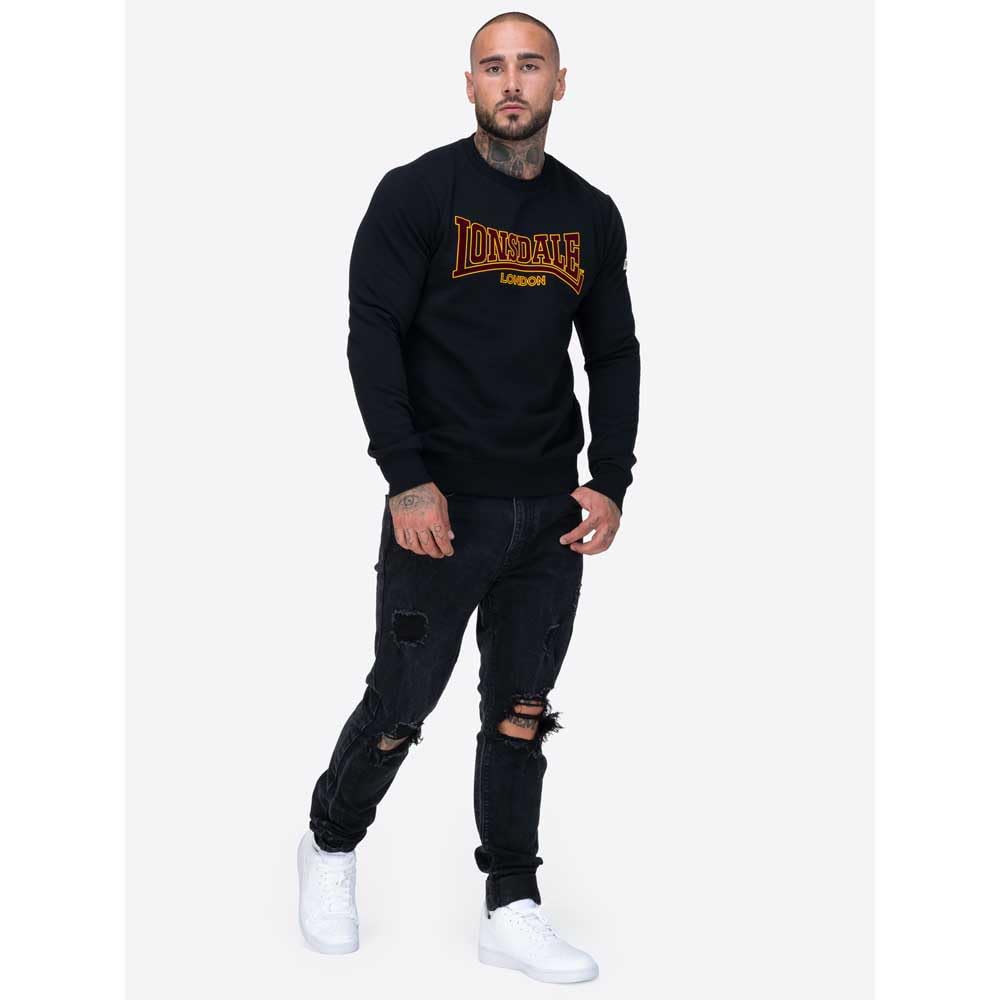 Lonsdale Herren Herren Rundhals Sweatshirt Schmale Passform Crewneck Classic Ll001 Sweatshirt (1er Pack)
