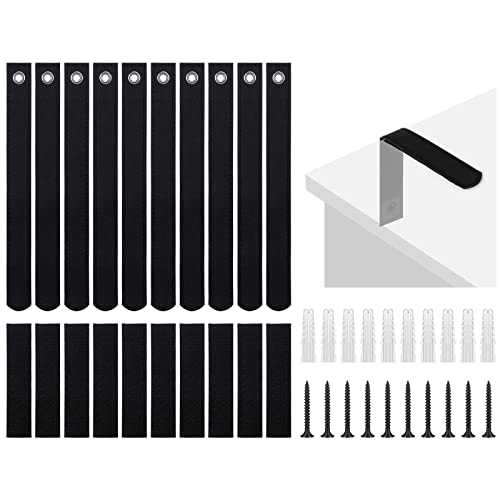 10 Sets Anti-Kipp-Möbelanker TV-Sicherheitsgurte Möbelgurte Möbelgurte Befestigung an der Wand Ankergurte PET-Baby-Gewebe für Kommode, Regale, Bücherregal Cover