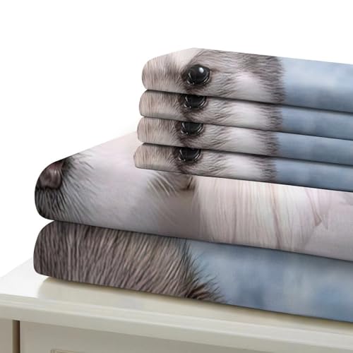 Housse de couette chiot 3D 140x200 cm avec sa taie d'oreiller - 7