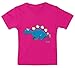 Hariz - Camiseta infantil con diseño de dinosaurio y dinosaurio Unicornio fucsia. Talla:9-15 Monate / 70-79cm