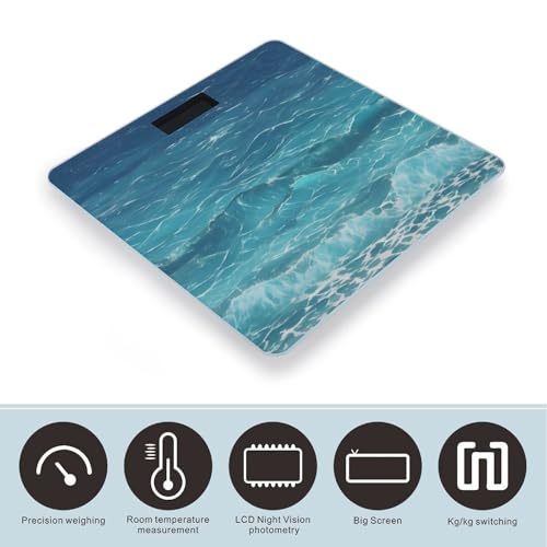Báscula digital de baño con capacidad 400 lb pantalla LCD miniatura 3