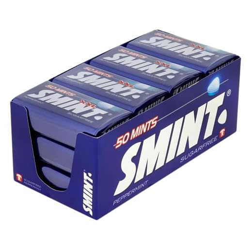 Smint Menthe poivrée Étain 50 Count (Pack of 12)