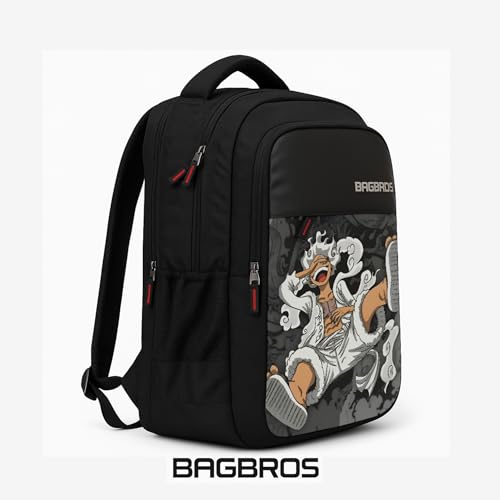 Image of Bagbros Onepiece Anime Printed Backpack Luffy Gear 5 Laptop Bagpack | 30L One Piece Anime Printed LUFFY Waterproof Backpack Multi-Storage Designer,Laptop Bags | School Bag