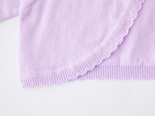 Image of Girls Cardigan Sweater Toddler Long Sleeve One Button Bolero Shrug