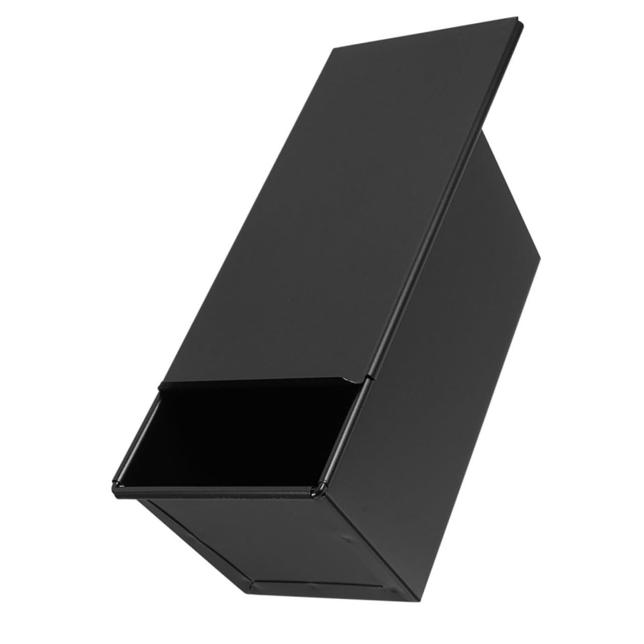 ABOOFAN 4 Stück Toastform toastbrot backform brotform Toasterform Backform mit Deckel loaf pan Brotbackform wiederverwendbare Toastpfanne Toast-Backform Kastenform aus Metall Eisen Black