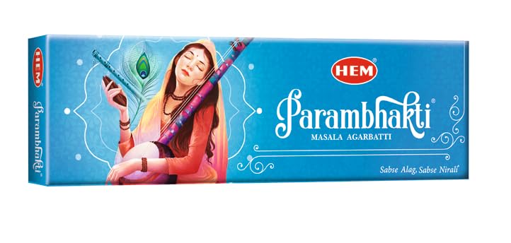 Hem Parambhakti Masala Incense Sticks | Rich, Spicy Aroma for Deep Spiritual Connection | Long-Lasting Fragrance for Meditation and Rituals | Ideal for Enhancing Sacred Spaces