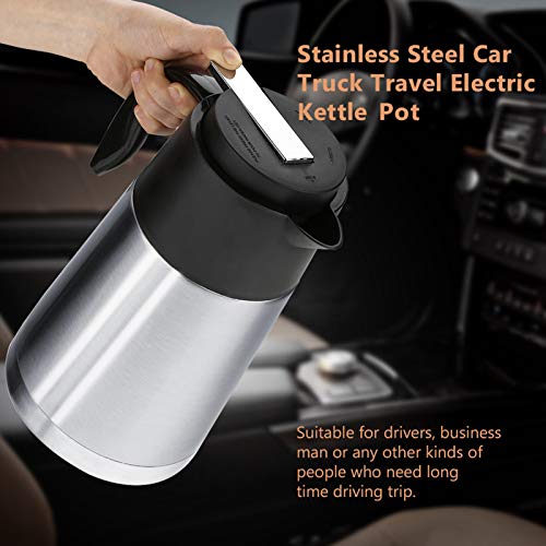 Tetera eléctrica portátil acero 1300ml para auto miniatura 5