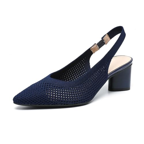 Slingback Heels for Women Closed Pointed Toe Pumps Kitten Heel Party Dress Shoes