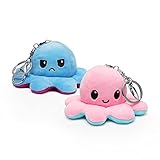 Colores coloridos: este bonito llavero de peluche tiene un total de 2 colores diferentes para elegir según tus necesidades. Muy suave y fácil de girar para expresar tu estado de ánimo.