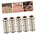 VILLFUL Copper Nickel Plated Connector 5pcs Fitting Male to Male Hose Adapter Air Fitting Industrial Grade Straight Coupling