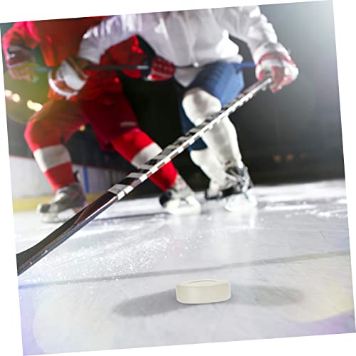 Discos luminosos de hóquei 3 peças disco de hóquei ar de biscoito verde hóquei no gelo puk almofadas