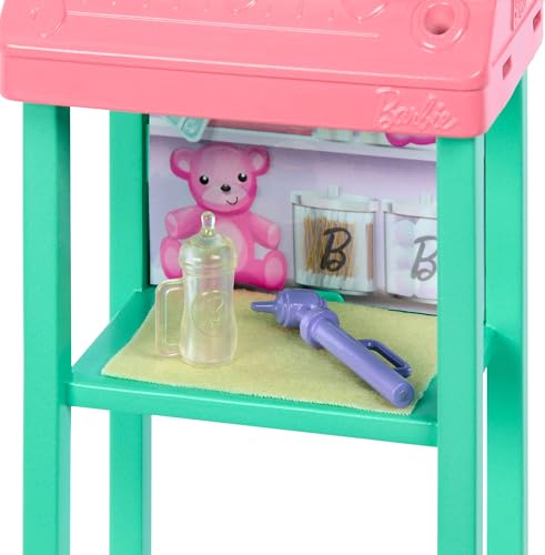 Barbie Baby Doctor Playset with Blonde Fashion Doll Wearing Pink Scrubs, Baby Doll, Furniture & Accessories - image 5
