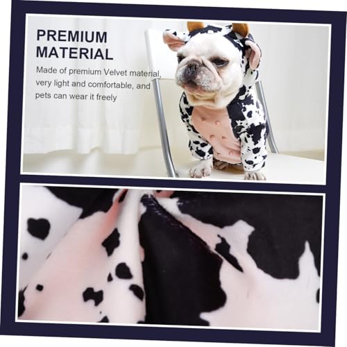 Disfraz de vaca para perro talla L miniatura 5