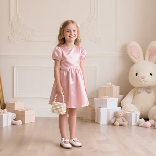 Image of GINFIVE Toddler Girls Dress Shoes Little Kids Flats School Mary Janes Shoes
