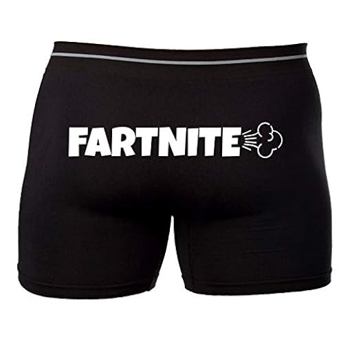 Fartnite Boxers - Divertido regalo novedoso regalo para hombres y niños videojuegos, Negro, L | Ya disponible en tu tienda friki favorita! En mundofriki.es!