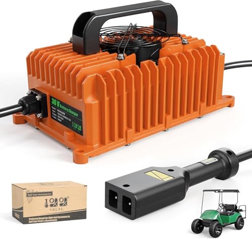 Chargeur de batterie EZGO TXT 36V 18A compatible batterie plomb lithium pour chariot de golf