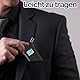 YUFFQOPC Alkoholtester,Alkoholtester Polizeigenau,Hochpräziser Promillemessgerät mit Digitalem Blauer LCD-Anzeige,Professioneller Alkoholmessgerät mit 10 Mundstücken,Tragbarer Atemalkoholtester