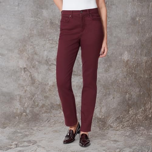 Image of Gloria Vanderbilt Womens Amanda Classic High Rise Tapered Jean Petite