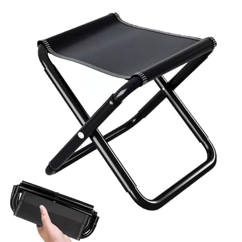 KOMEIYL Camping Hocker Klapphocker Faltbar Klappbar Falthocker Fußhocker Outdoor Campinghocker Campingstuhl Klein Angelhocker