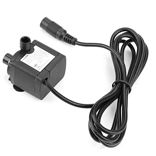 12V DC Brushless Submersible Pump, 350L/H Low Noise Fountain Pump for Fish Tank Mini Aquarium Circulation Pump