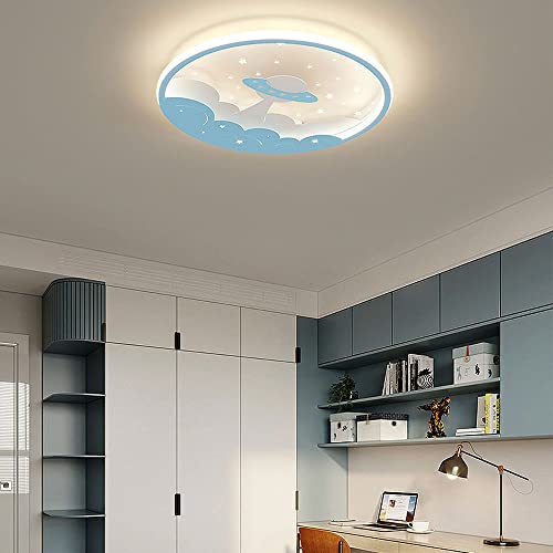 Plafonnier LED vaisseau spatial ultra-mince pour chambre d'enfant