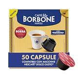 Caffè Borbone Miscela Rossa - 50 capsule - Compatibili con le Macchine Nescafè®* Dolce Gusto®*