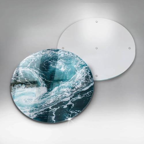 Planche à découper induction 30cm Wallfluent - motif vagues - 5