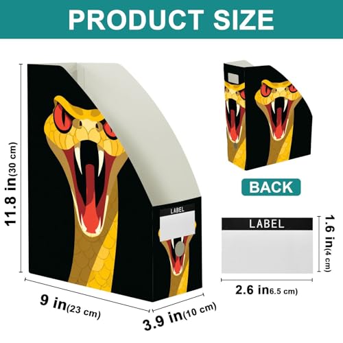 Boîte de rangement pour documents et tri du courrier style serpent rigolo - 4