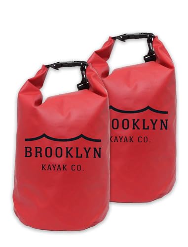 BKC Bolsa Estanque Impermeável Brooklyn Kayak Company - Mochila Flutuante com Fecho de Enrolar para Equipamentos de Atividades Ao Ar Livre, Como Caiaque, Pesca, Praia, Stand-Up Paddle, Barco