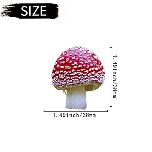 Image of 6 Pcs Mushroom Air Vent Clips, Cute Toadstool Mushroom Car Air Fresheners Vent Clips Funny Car Diffuser Vent Clip Car Decoration Interior Decor Cars Accessories for Women Men