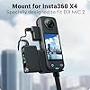 ZLiT Mic Cold Shoe Extension Bracket Adapter Mount for Insta360 X4/X3/X2 Camera Compatible with DJI Mic 2 Microphone Holder with Audio Cable (Black) #2