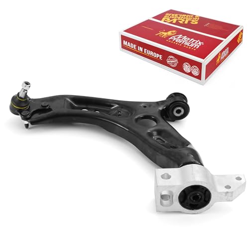 Metrix Premium Chassis Parts - Front Left Lower Control Arm w Ball Joint & Bushing Assembly Fits 2011-2017 Volkswagen CC, 2011-12 Volkswagen Passat CC (Mexico), Replacement RK622854, Made in Europe